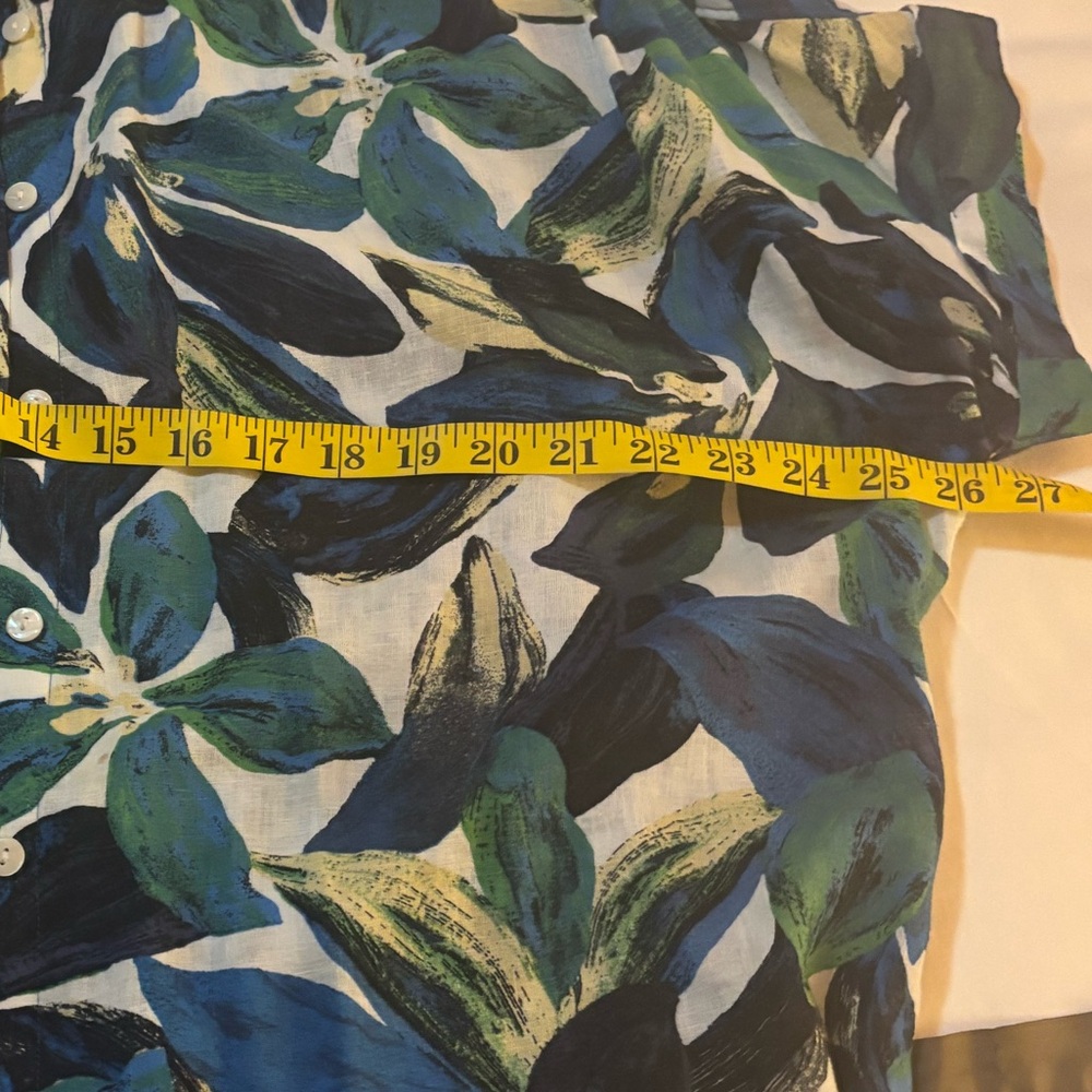 Floral Blue and Green Women’s Top - Picture 5 of 5